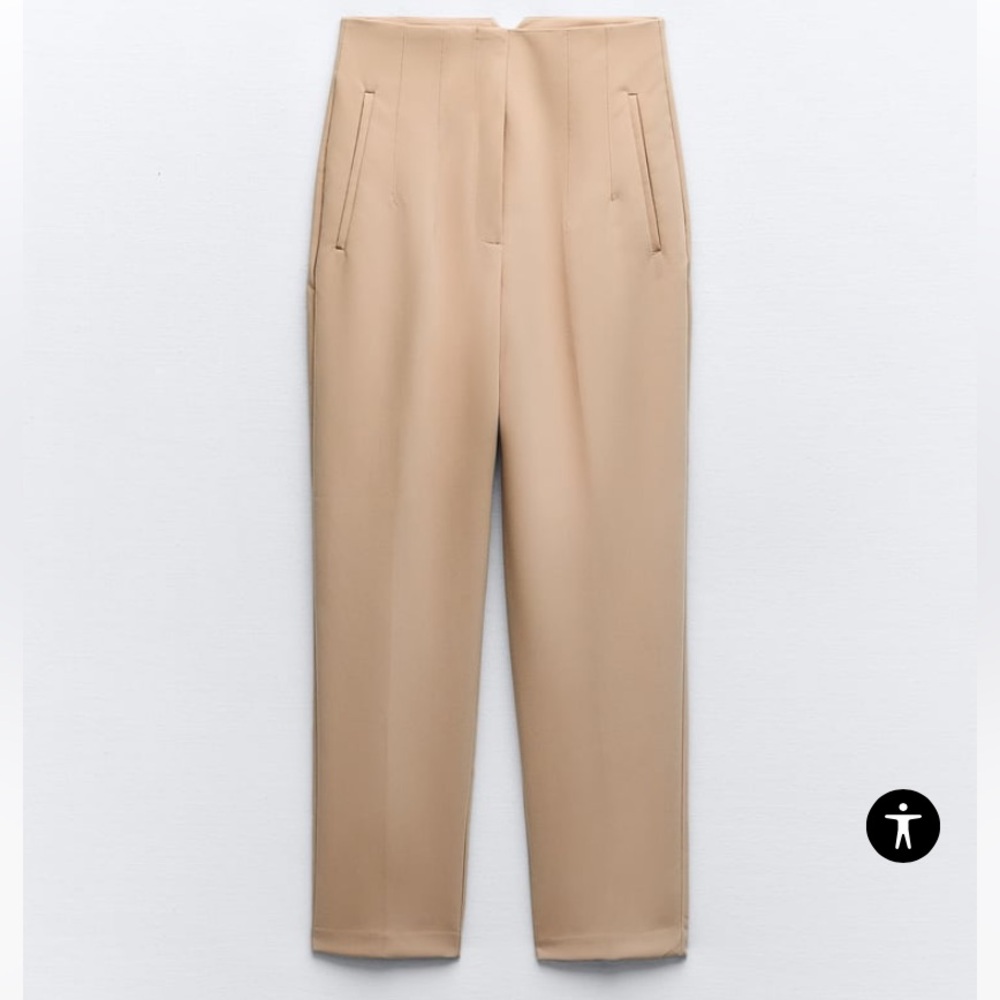 Zara high waisted trousers